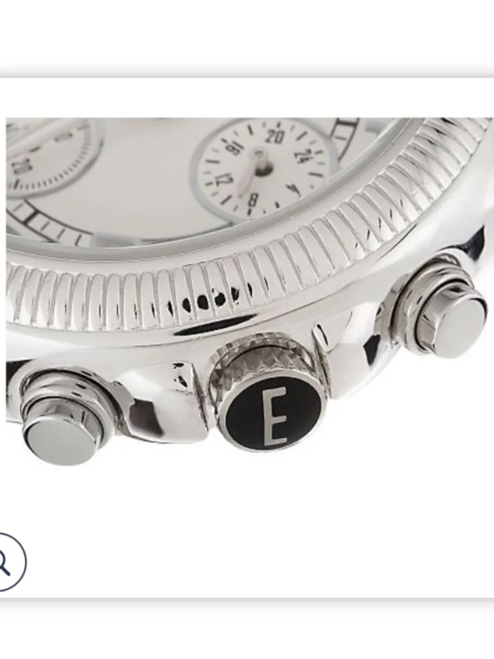 Ecclissi Sterling Multi-Function Chronograph Watch/Snakeskin Embossed Straps/NIB